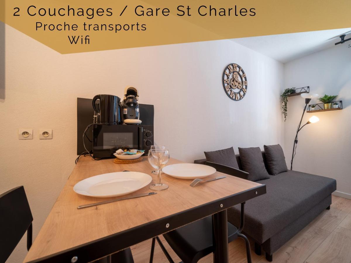 Appartement Climatise Avec Parking A 6Min A Pied De La Gare St Charles Marseilles Buitenkant foto